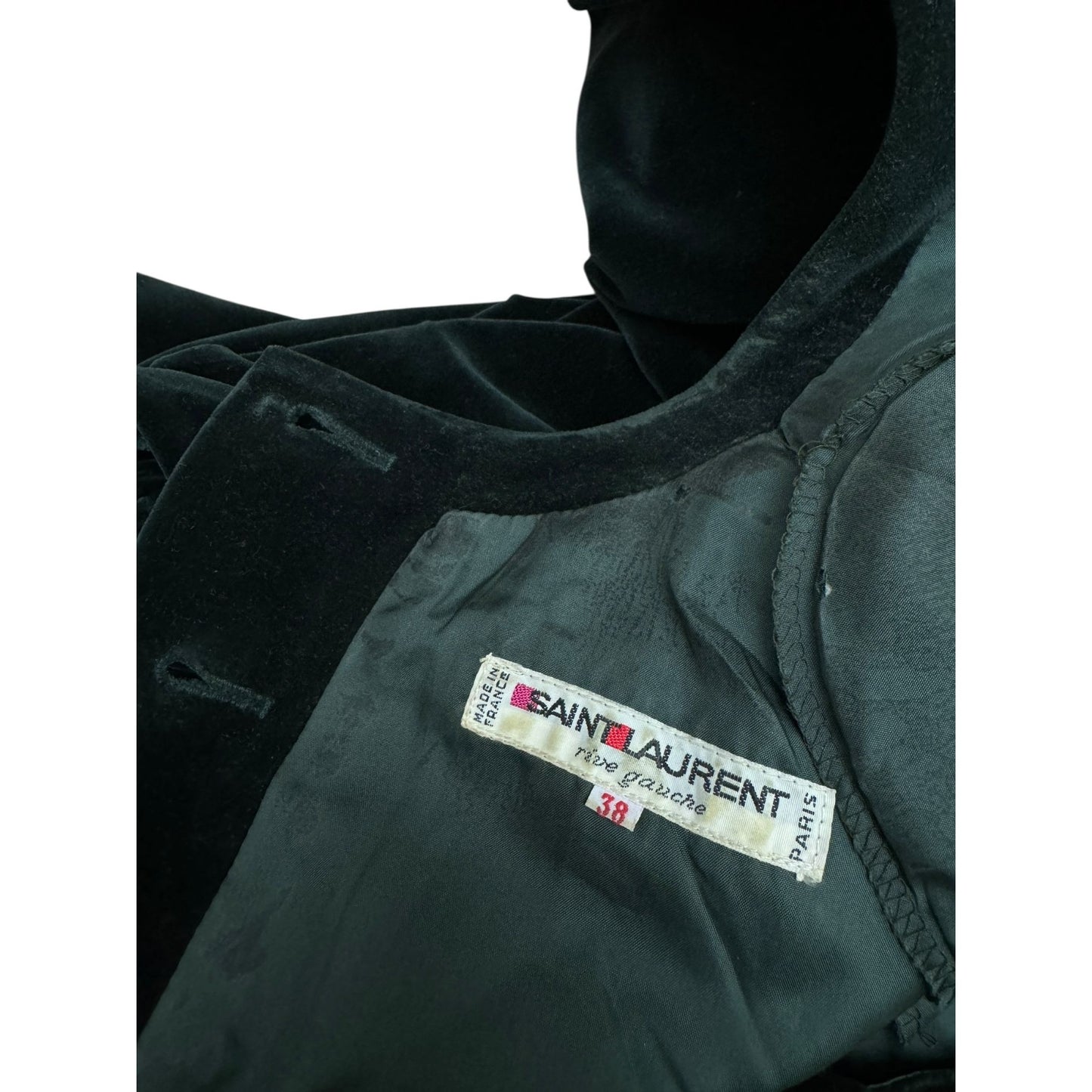 1980s Emerald Green Velvet Dress Size 38 / M