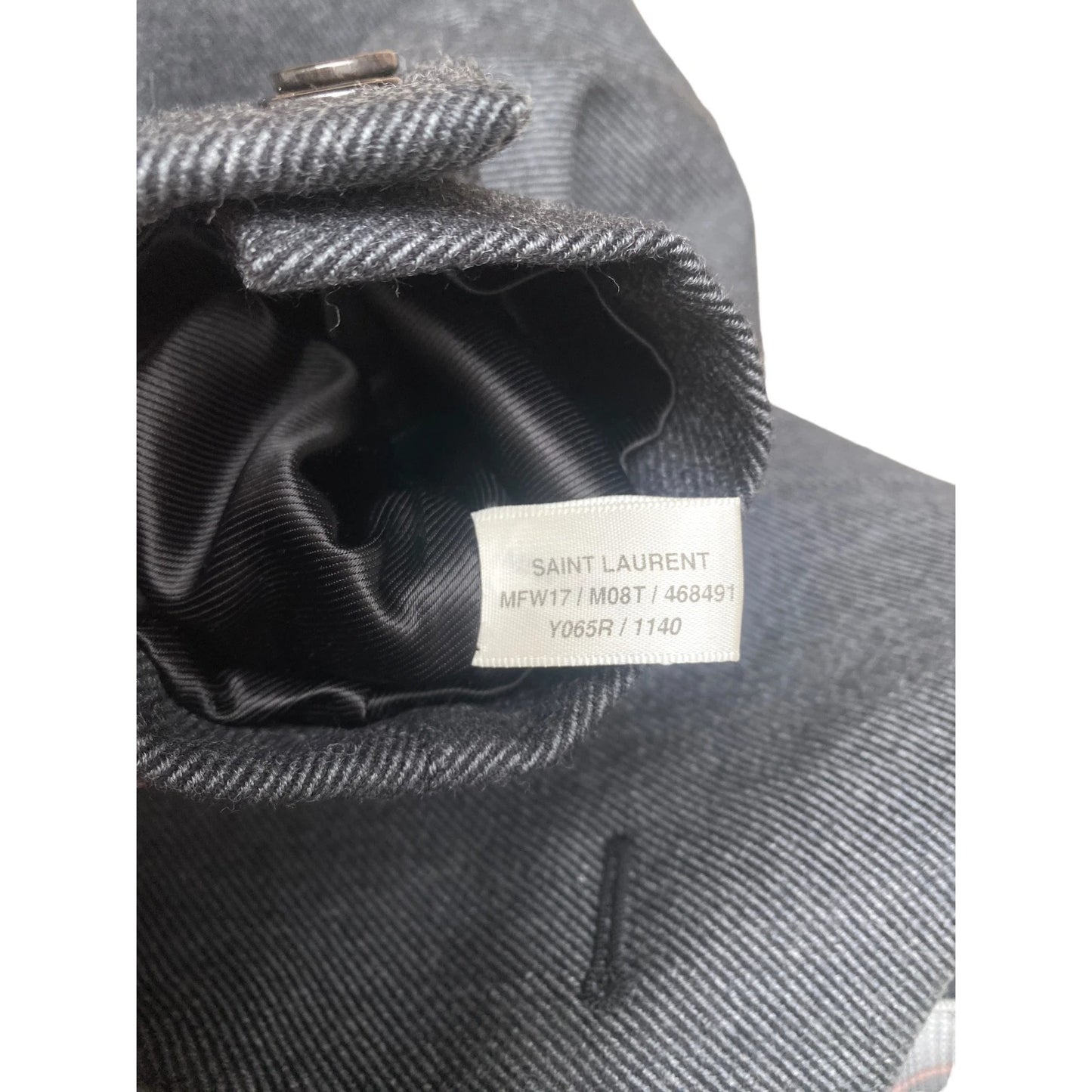 FW 2017 Grey Wool Chesterfield Coat