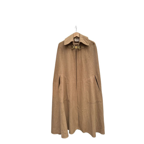 1970s Brown Wool Cape