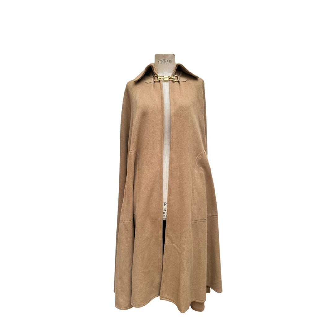 1970s Brown Wool Cape