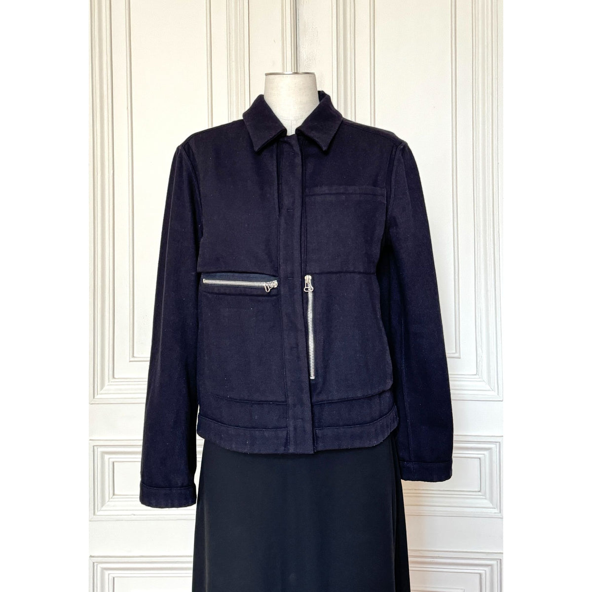 FW 2000 Navy Wool Reversible Jacket