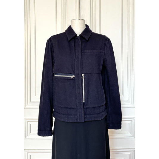 FW 2000 Navy Wool Reversible Jacket