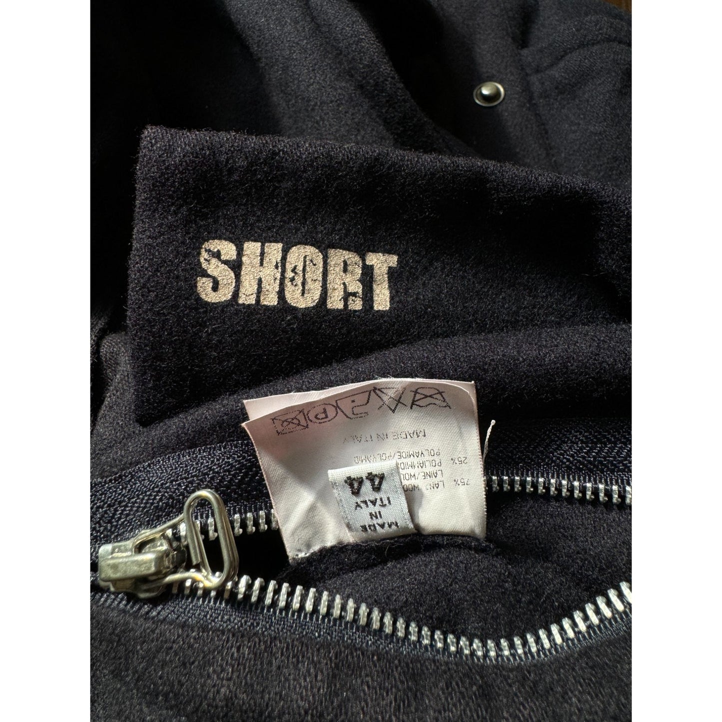 FW 2000 Navy Wool Reversible Jacket