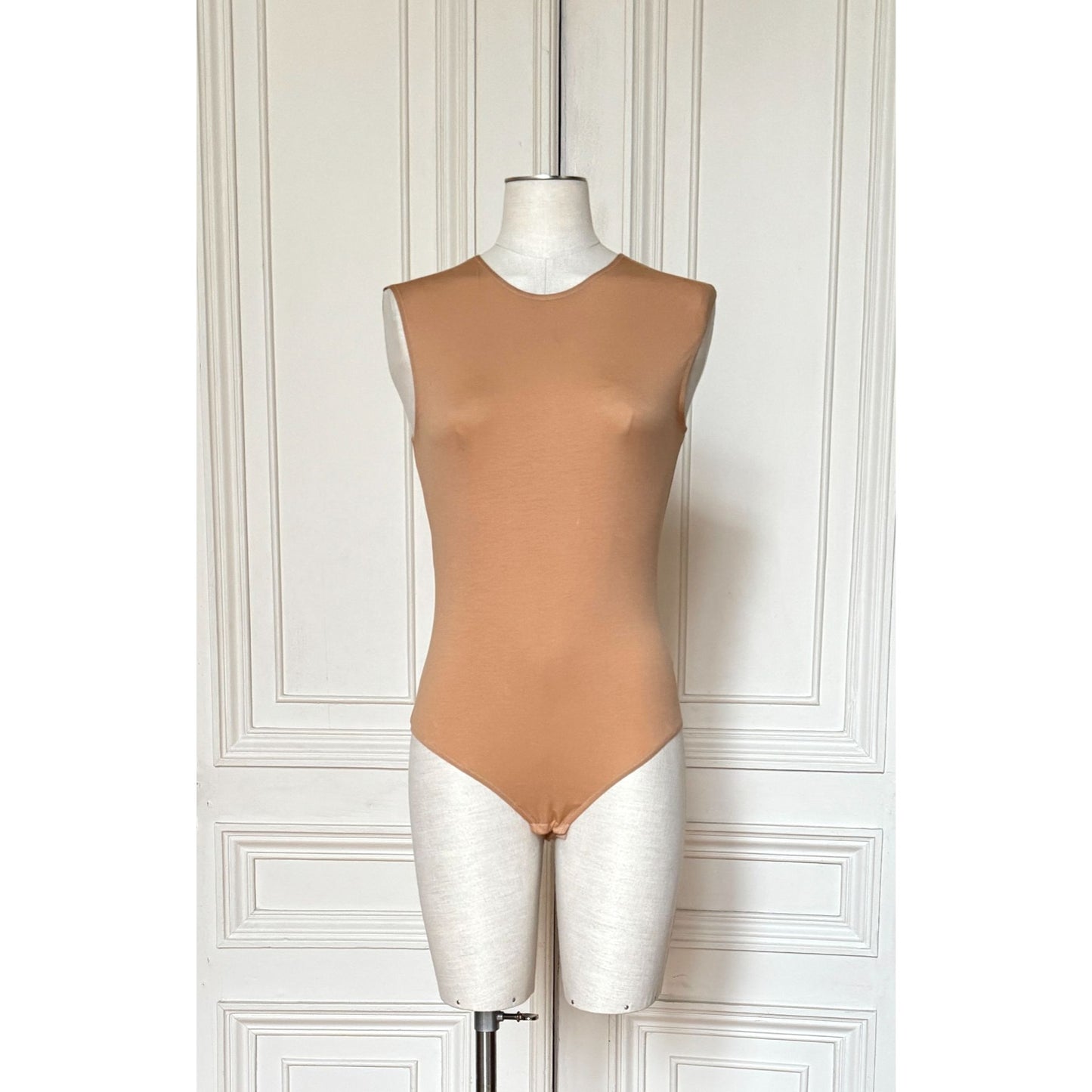 Spring 2008 Nude Cotton Bodysuit  Size IT 42 fits XXS to S