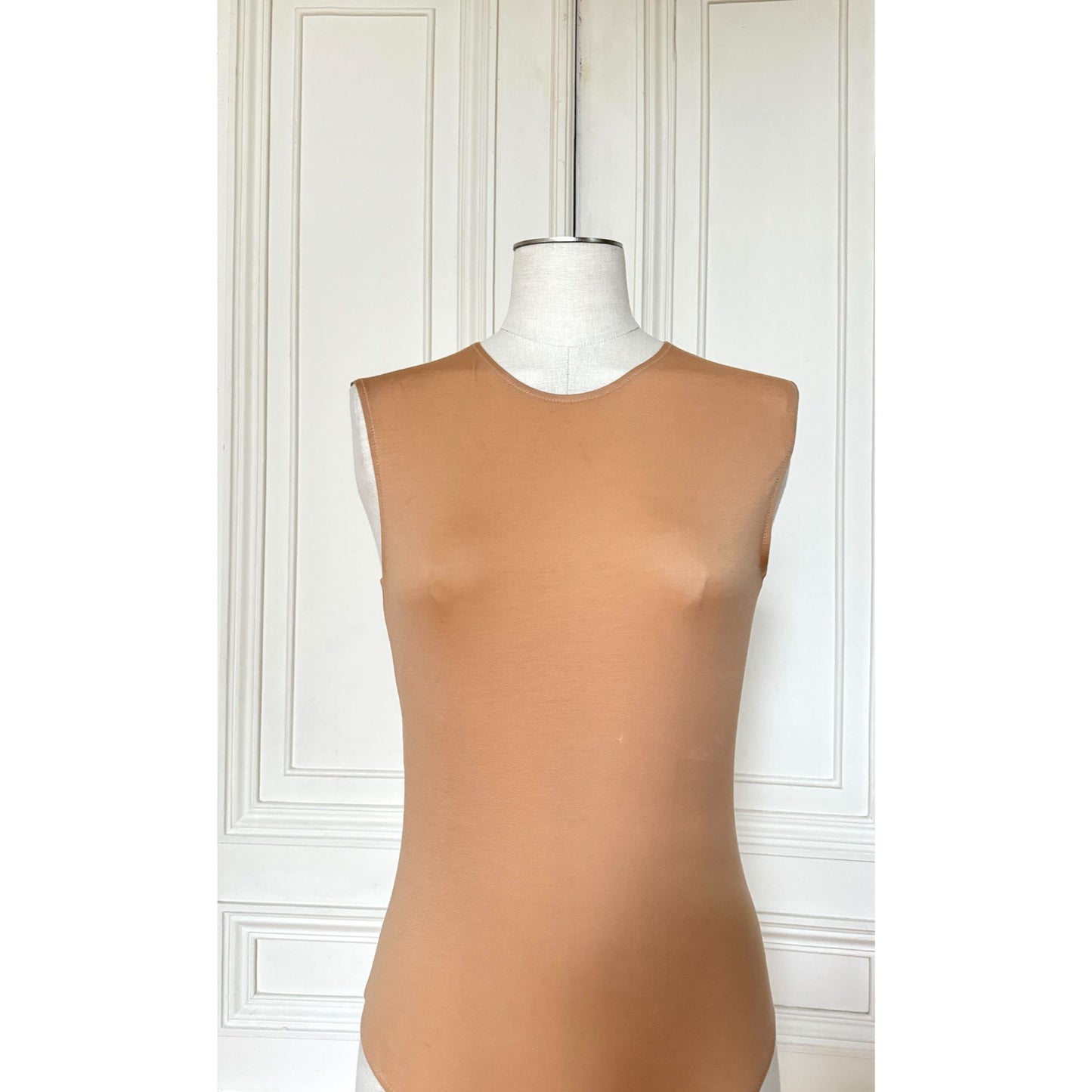 Spring 2008 Nude Cotton Bodysuit  Size IT 42 fits XXS to S