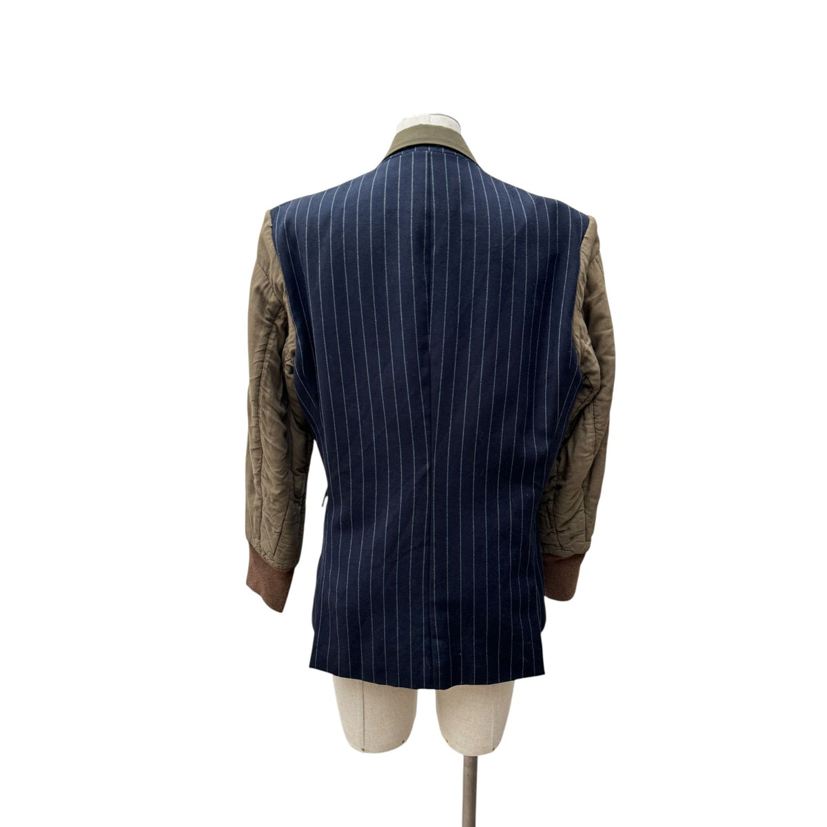 FW2001 Line 10 Navy Pinstripe Hybrid Blazer Jacket