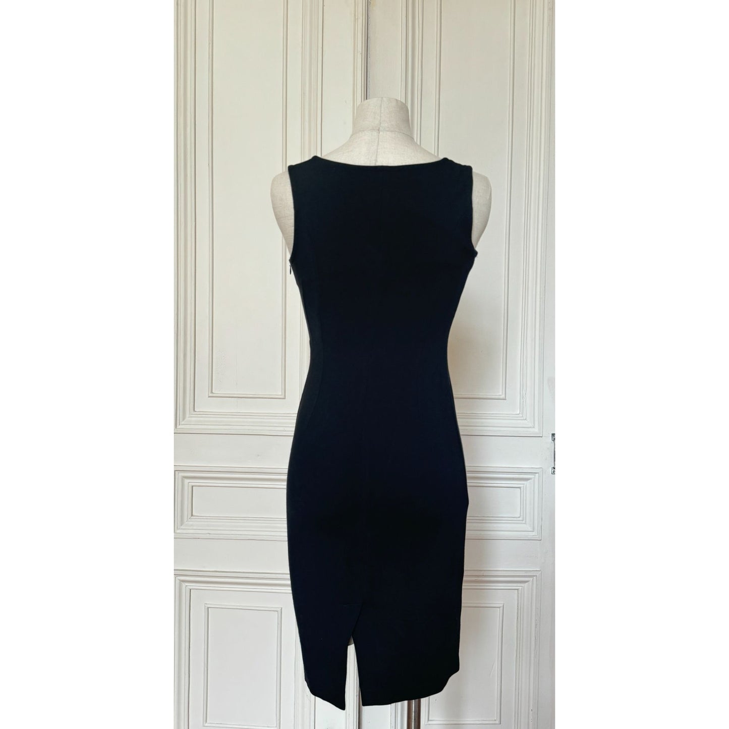 1990s Black Stretch Dress 