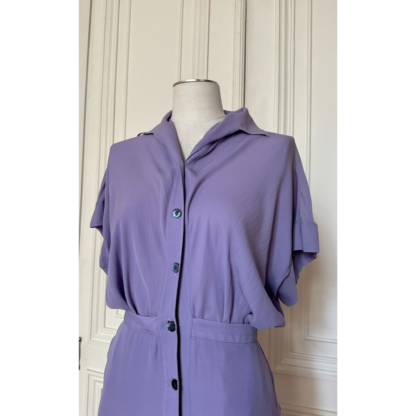SS 2008 Lilac Silk Layered Dress  