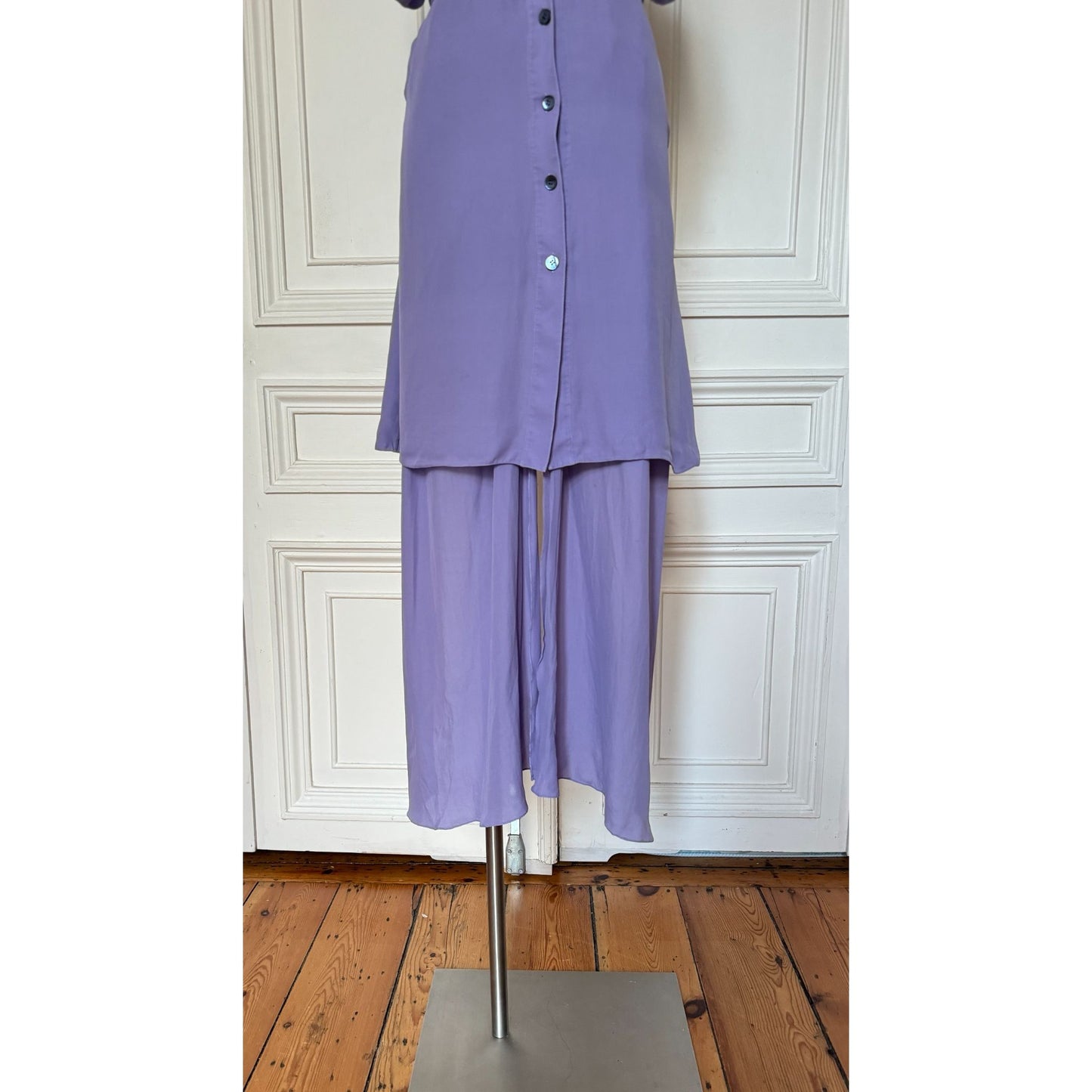 SS 2008 Lilac Silk Layered Dress  