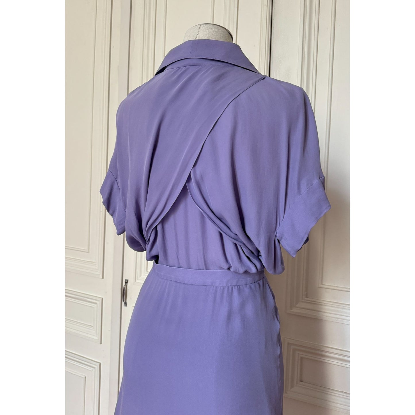 SS 2008 Lilac Silk Layered Dress  