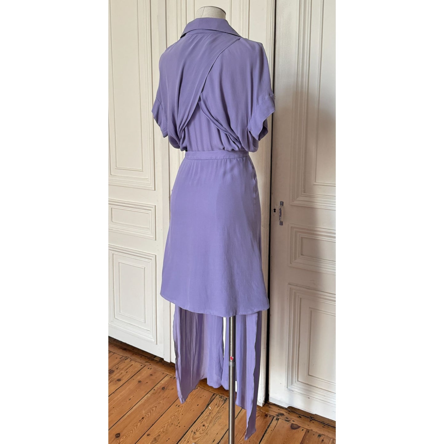 SS 2008 Lilac Silk Layered Dress  
