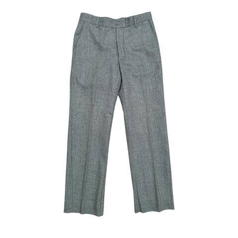 FW 2001 Grey Wool Straight Fit Pants