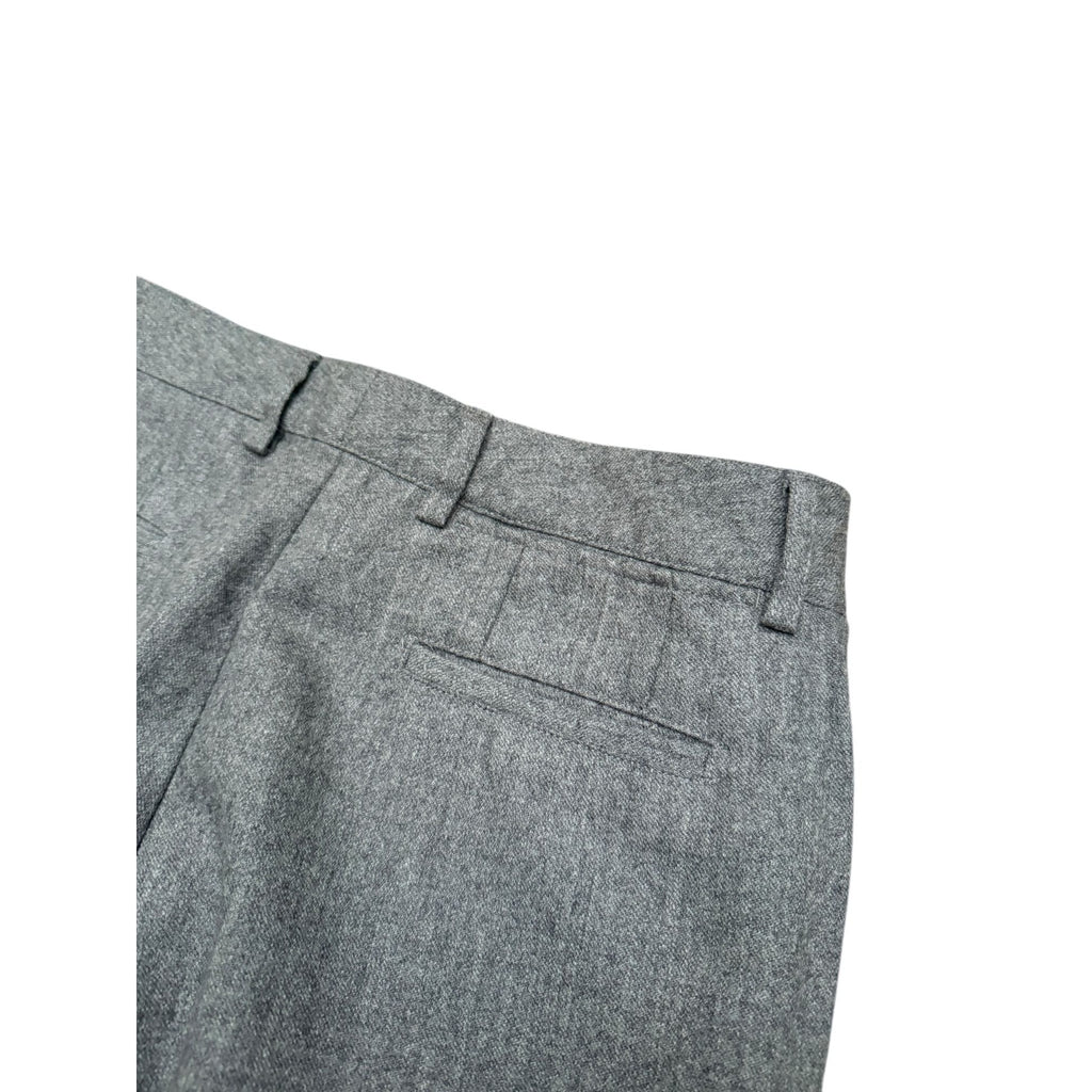 FW 2001 Grey Wool Straight Fit Pants