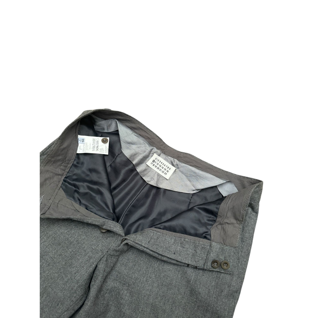 FW 2001 Grey Wool Straight Fit Pants