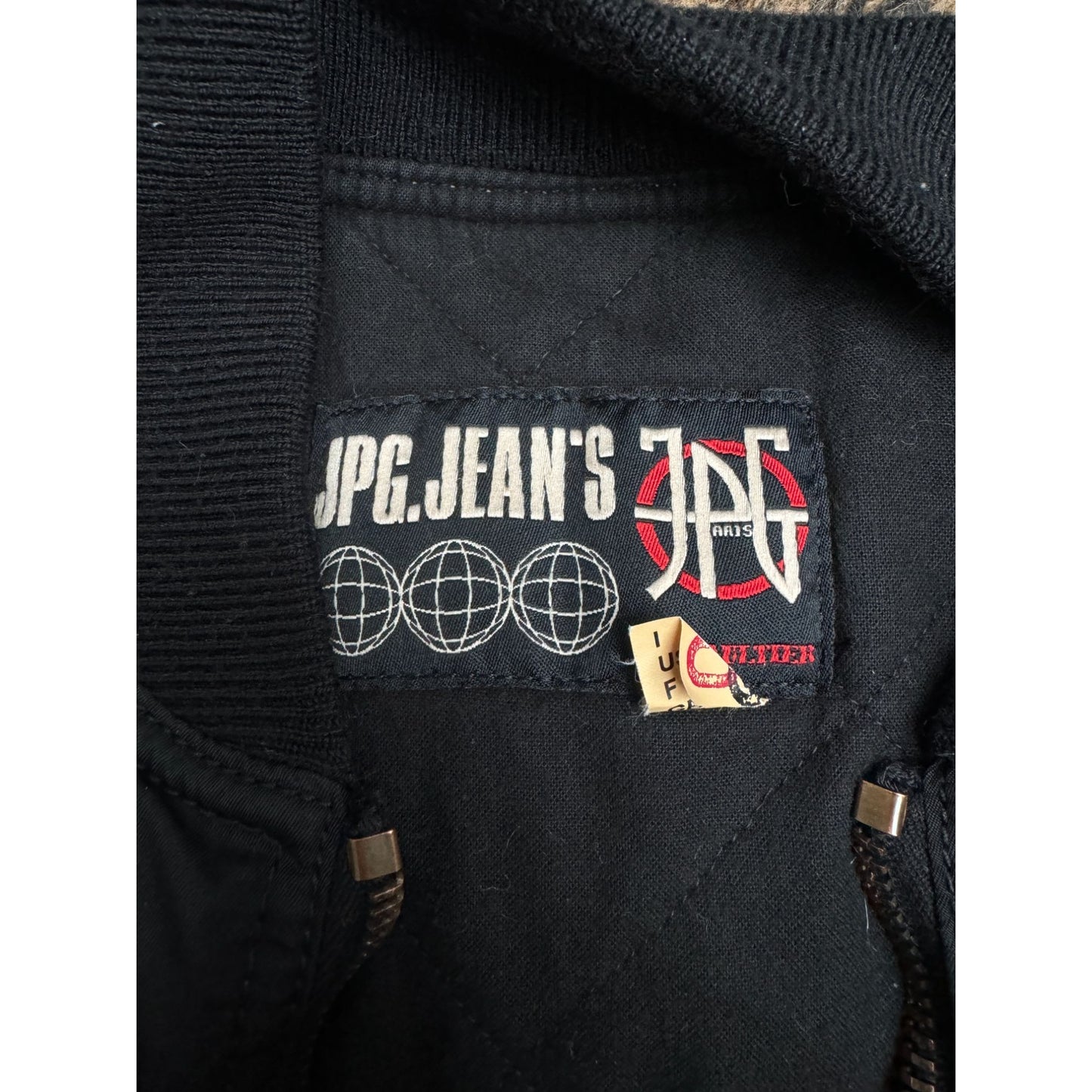 Vintage Elongated Black Bomber Jacket