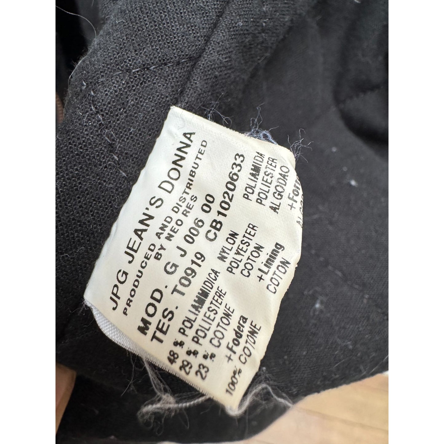 Vintage Elongated Black Bomber Jacket