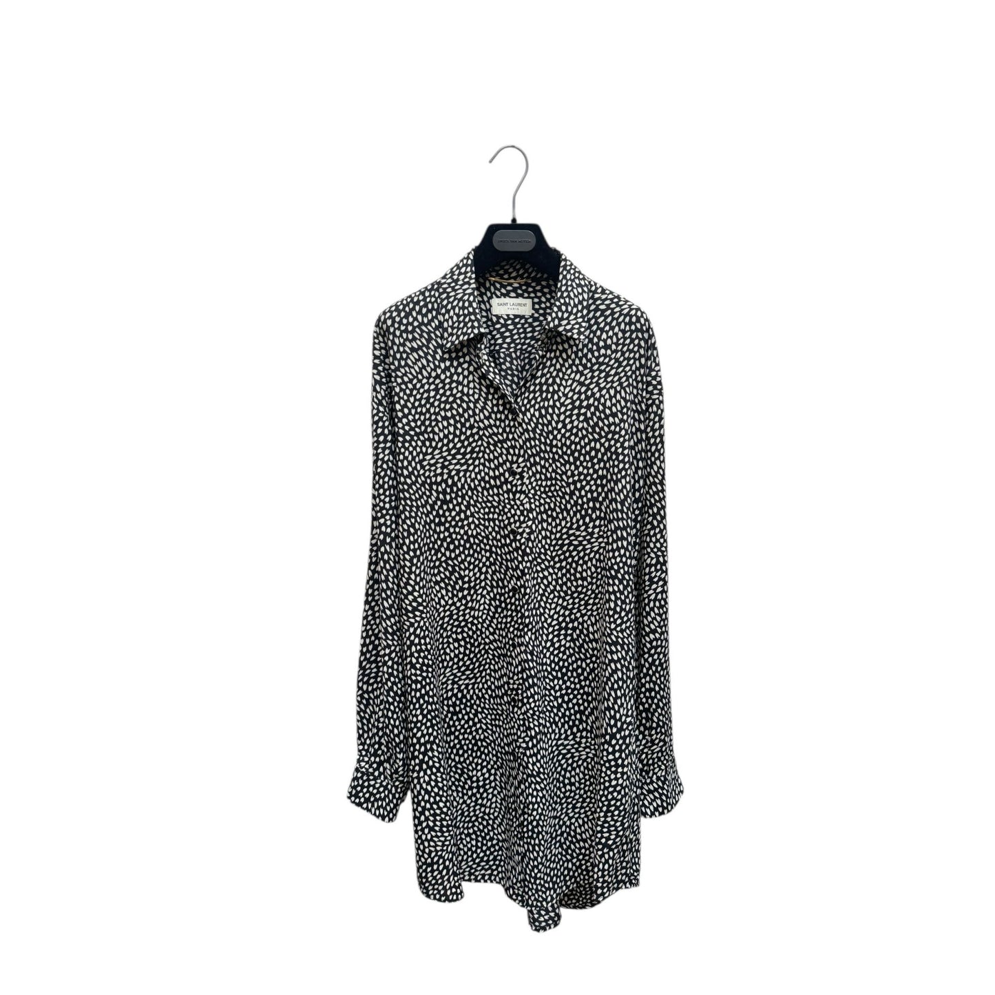 Black Heart Print Shirt Dress SS 2016 Sample