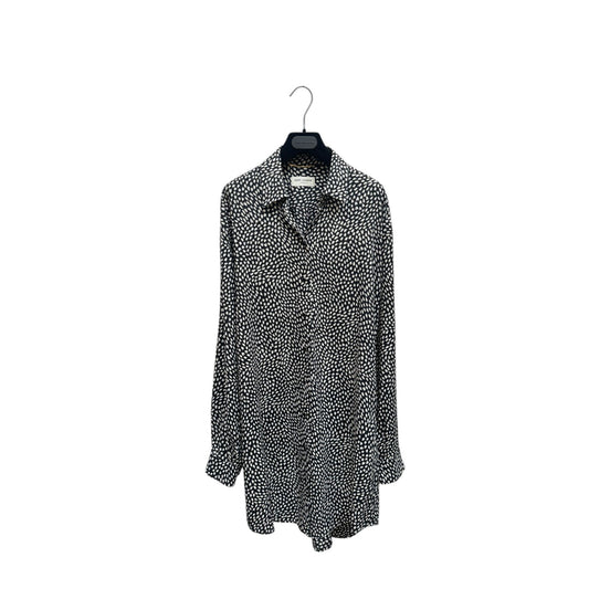 Black Heart Print Shirt Dress SS 2016 Sample
