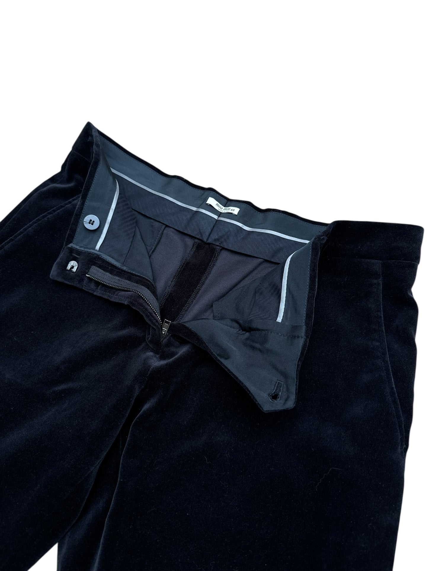 Black Corduroy Velvet Pants