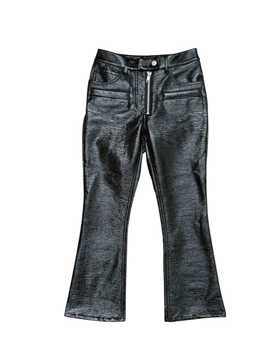 Black Vinyl Pants