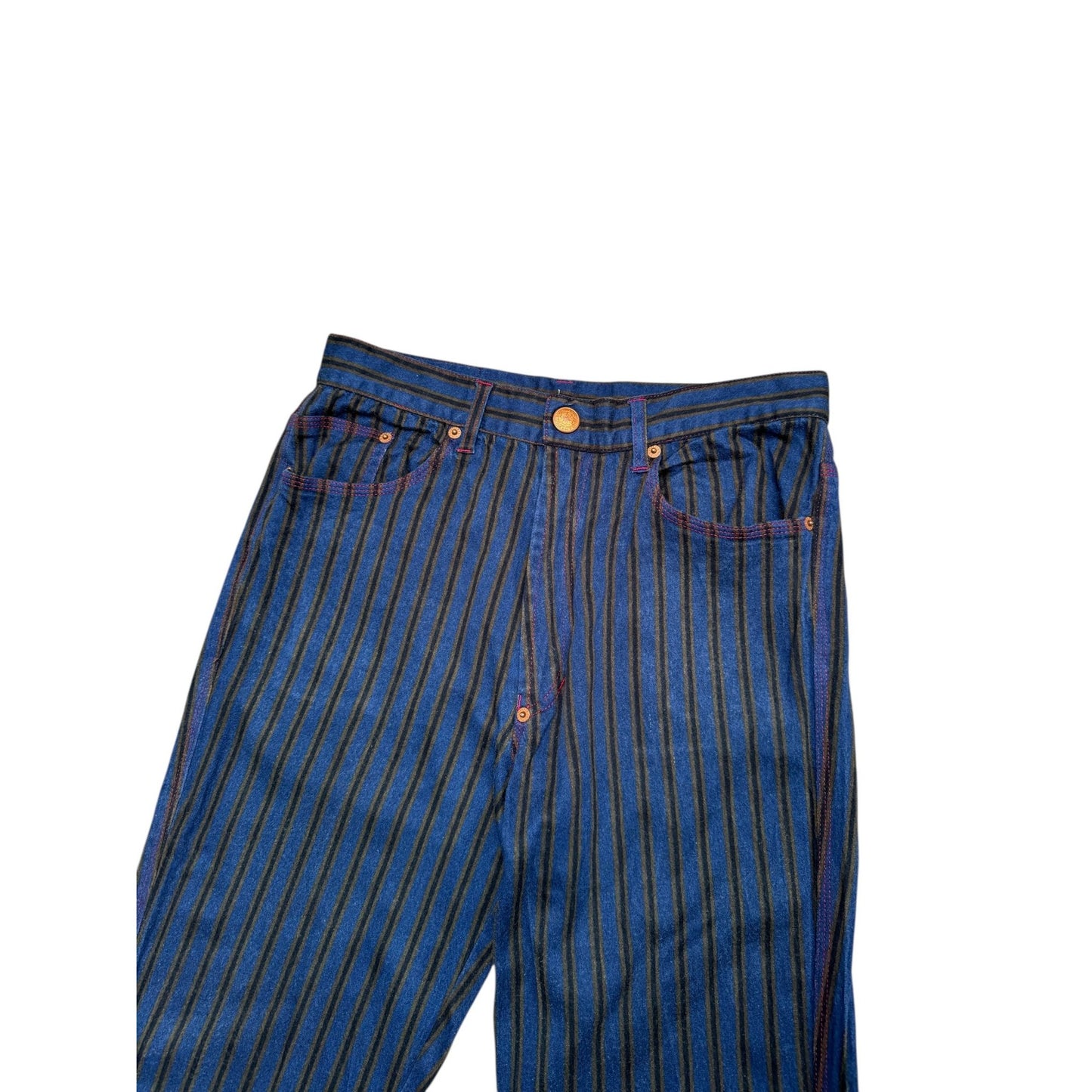 Vintage Blue Striped Trousers