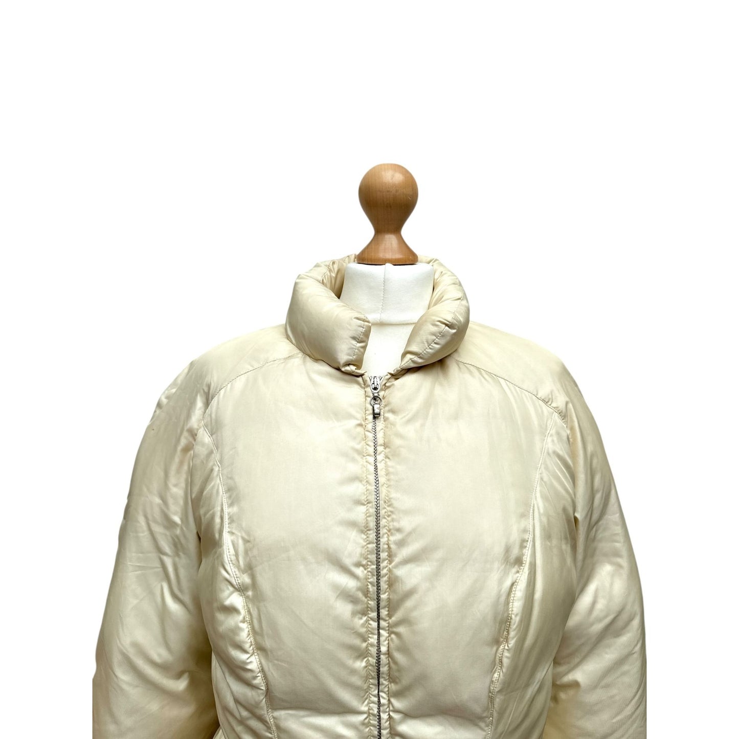 Vintage Beige-Gold Puffer Jacket 