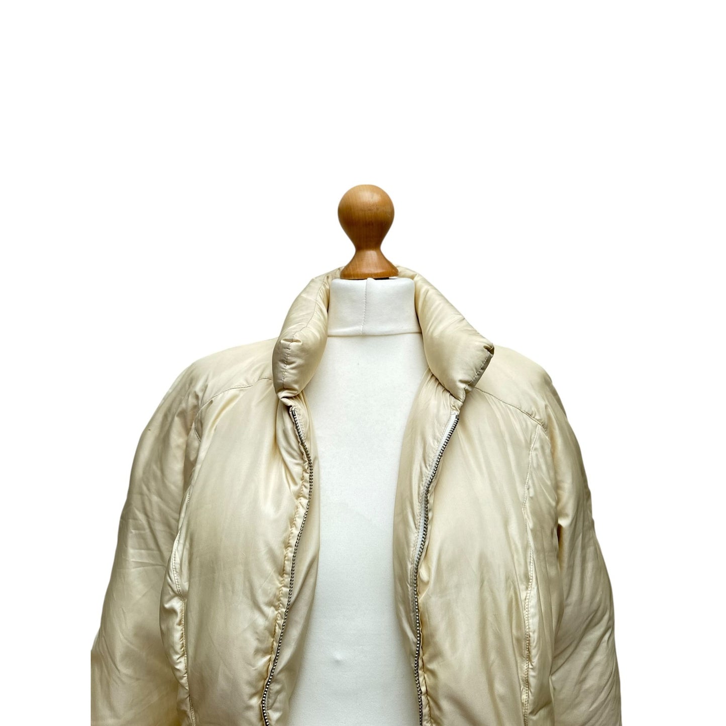 Vintage Beige-Gold Puffer Jacket 