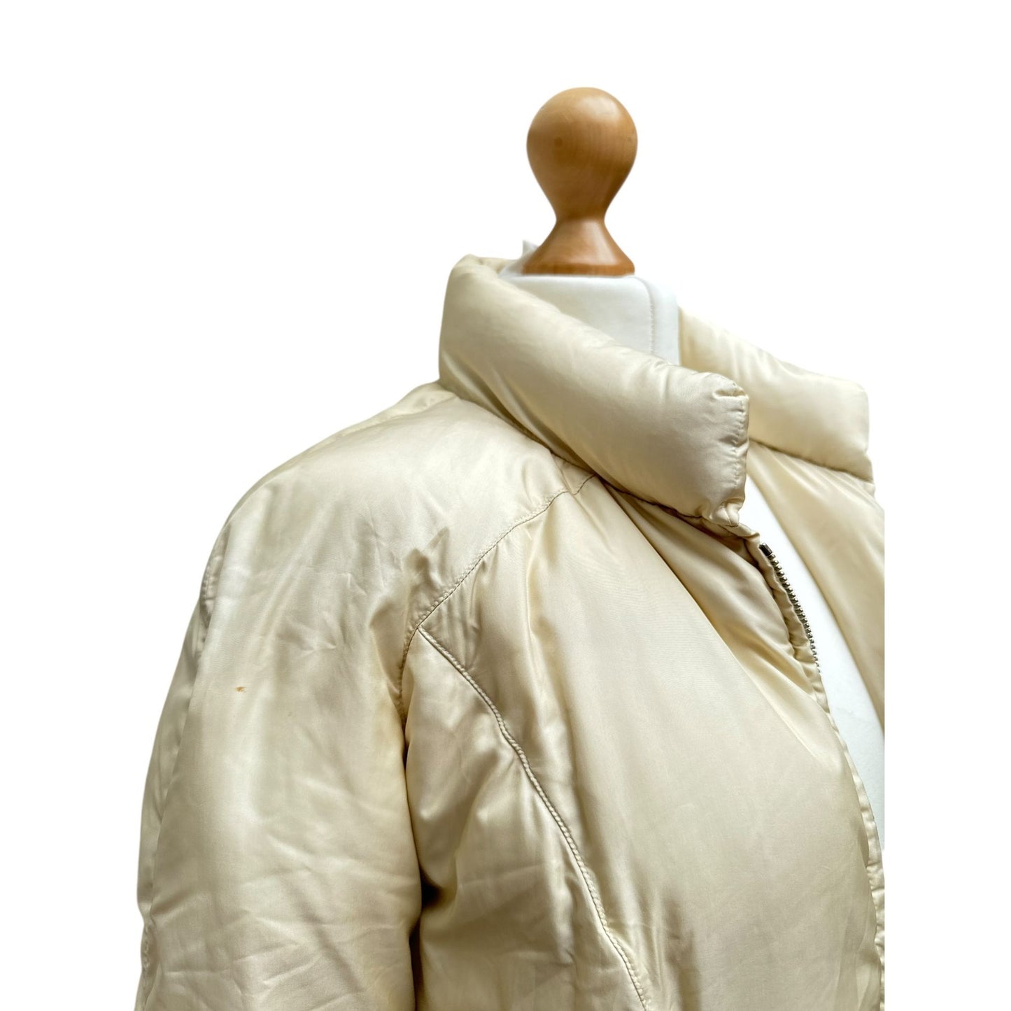 Vintage Beige-Gold Puffer Jacket 