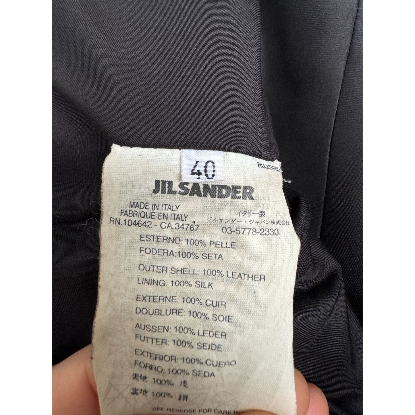 Black Leather Blazer Jacket