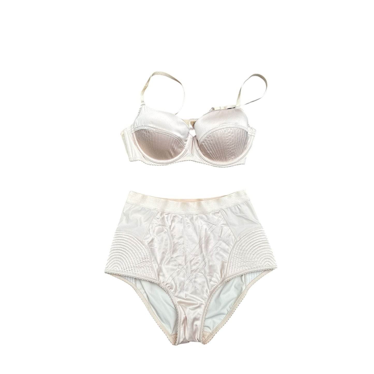 Nude Vintage-Inspired Lingerie Set