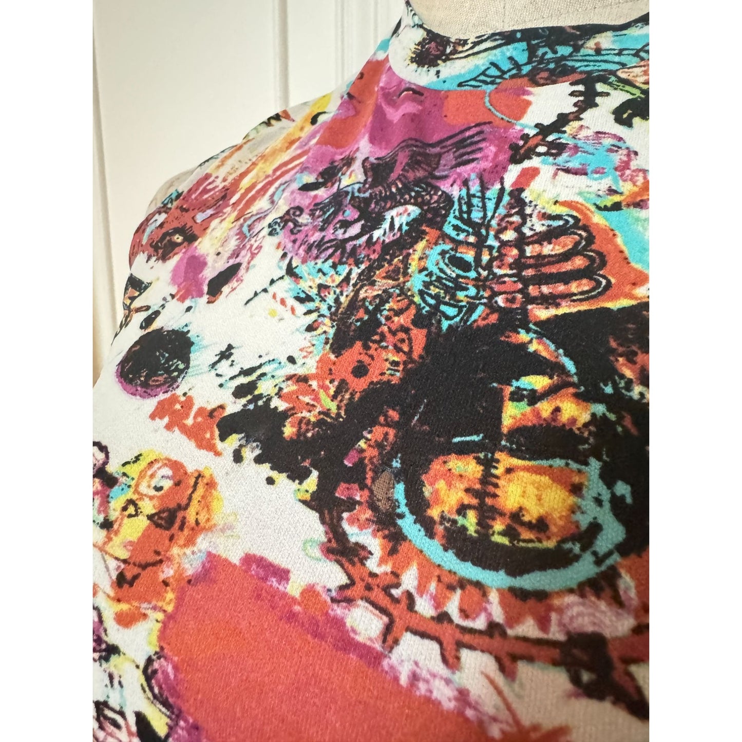 1990s Basquiat Mesh Maxi Dress