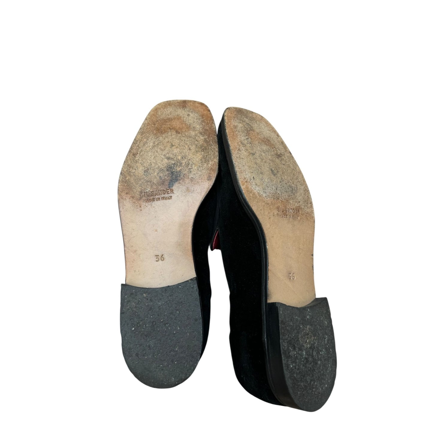 Black Suede Square-Toe Loafers