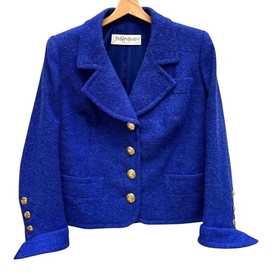 Haute Couture Royal Blue Blazer Jacket