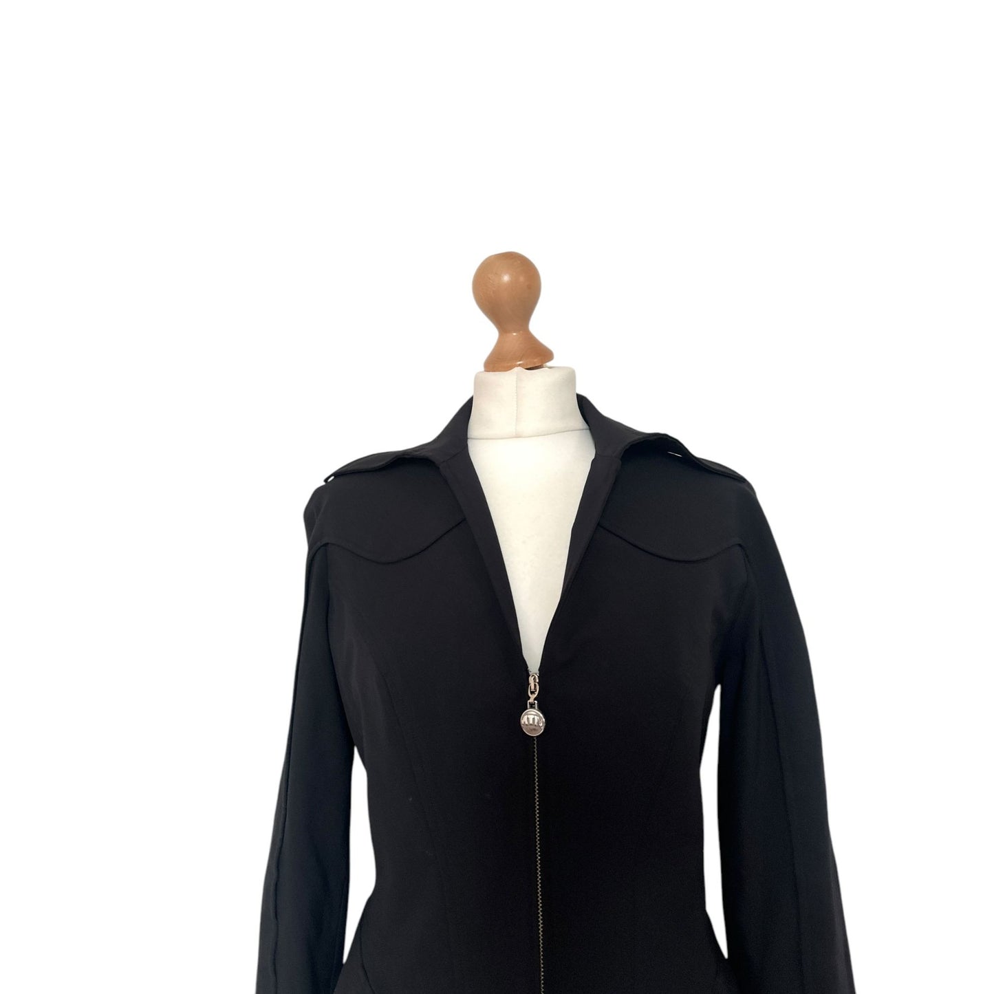 Vintage Sculptural Black Jacket Size M