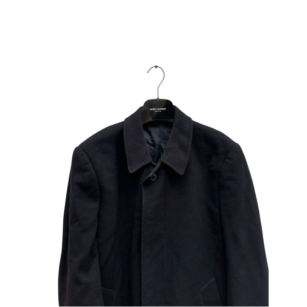 Dark Navy Cashmere Wool Coat