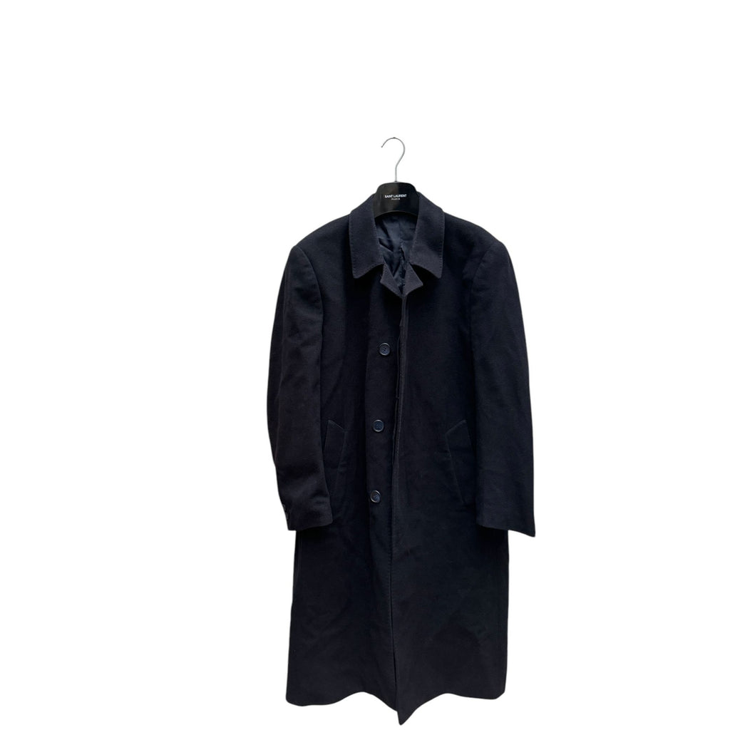 Dark Navy Cashmere Wool Coat