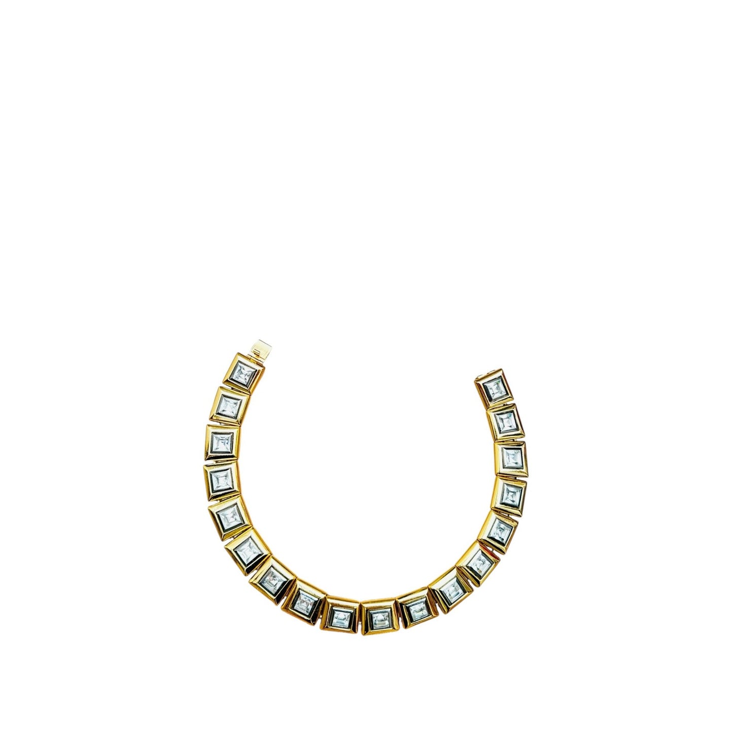Vintage Gold-Tone Geometric Necklace