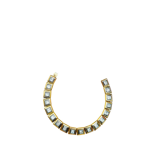 Vintage Gold-Tone Geometric Necklace