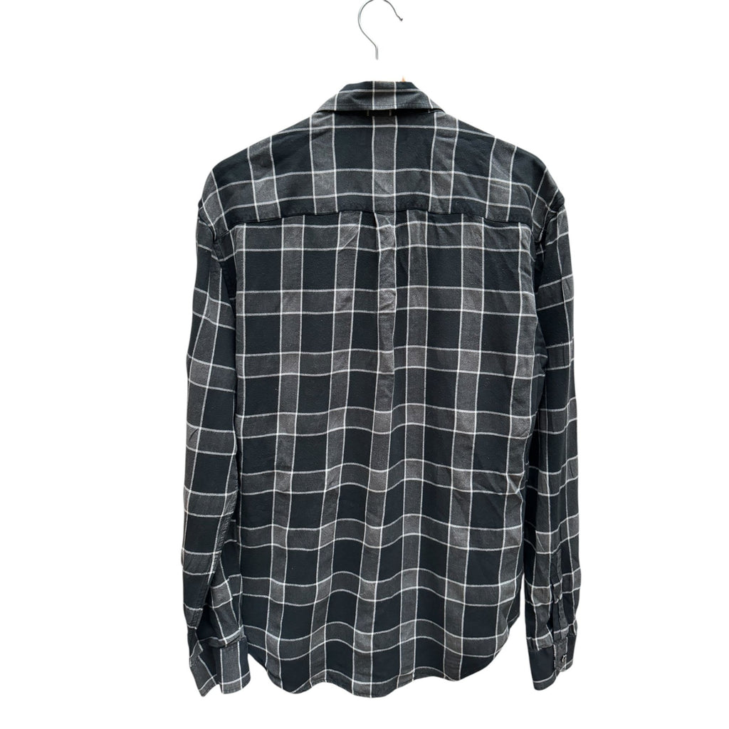 Navy Grey Checkered Shirt