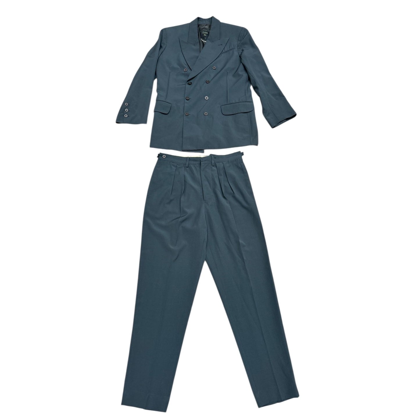 1990s Grey Charcoal 3-Piece Suit