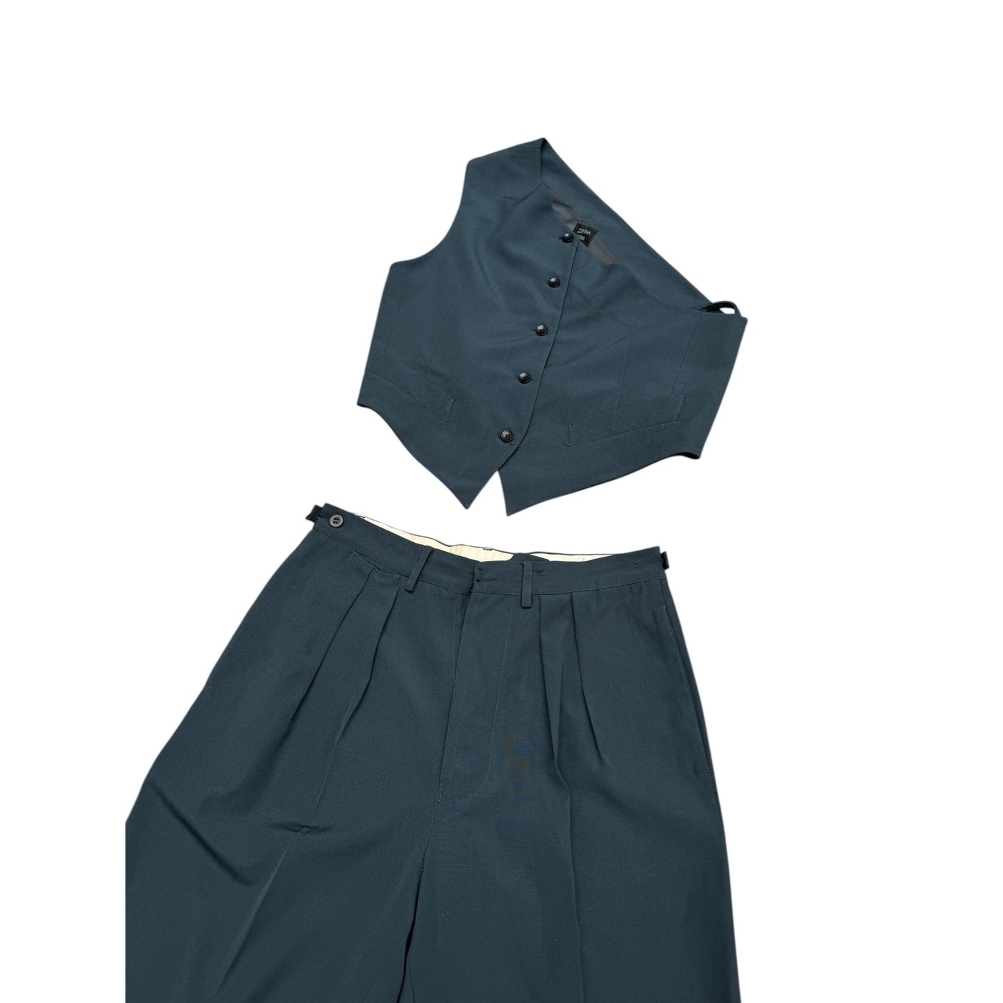 1990s Grey Charcoal 3-Piece Suit