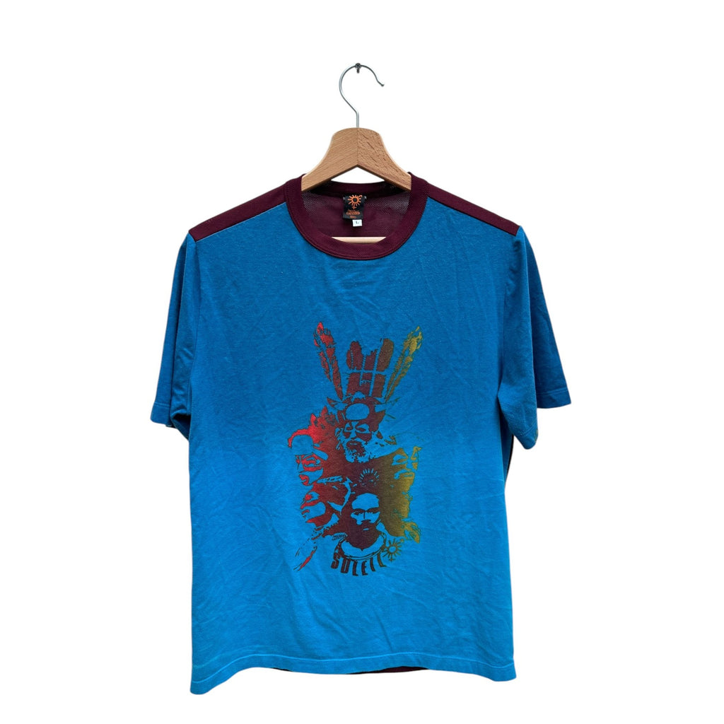 Vintage Blue Burgundy Fusion T-shirt