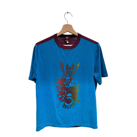 Vintage Blue Burgundy Fusion T-shirt