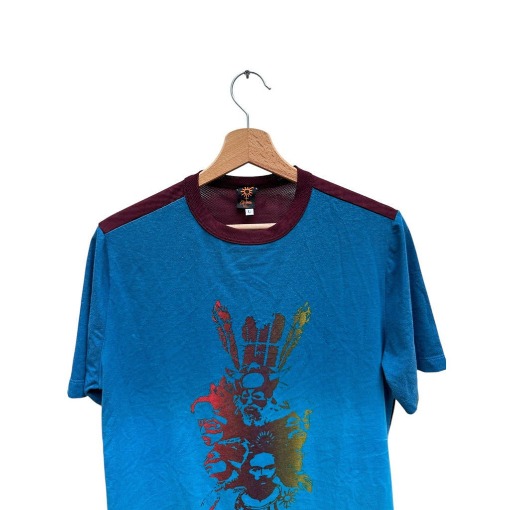 Vintage Blue Burgundy Fusion T-shirt