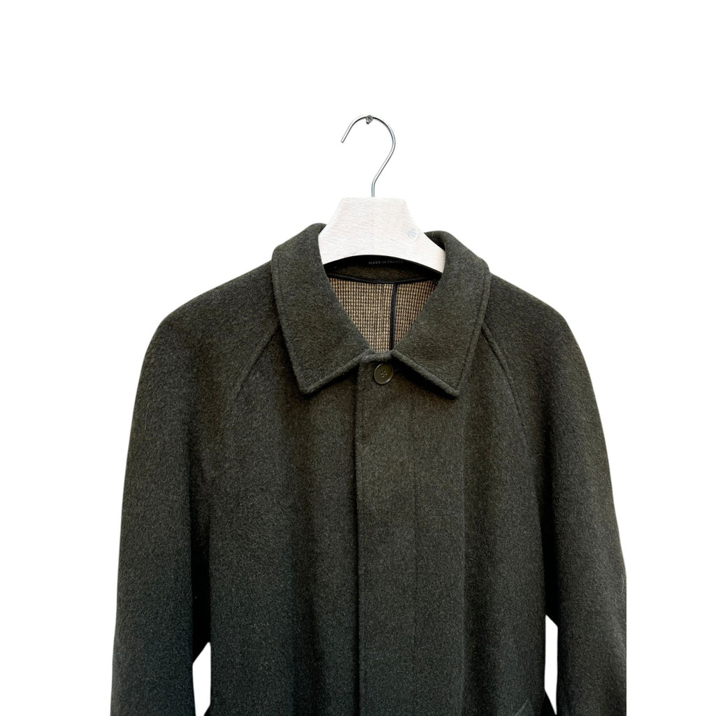 Heavy Wool Kaki Long Coat