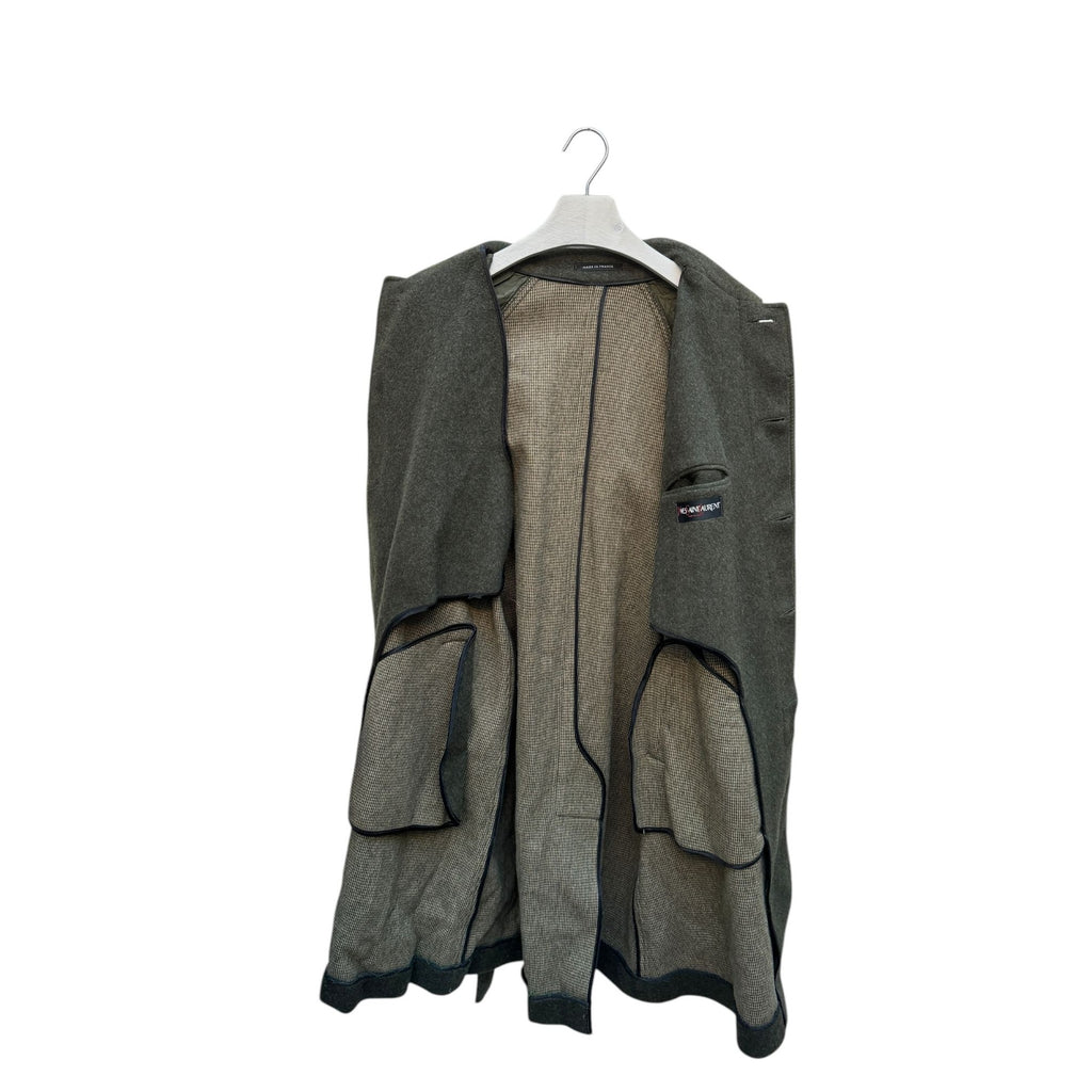 Heavy Wool Kaki Long Coat