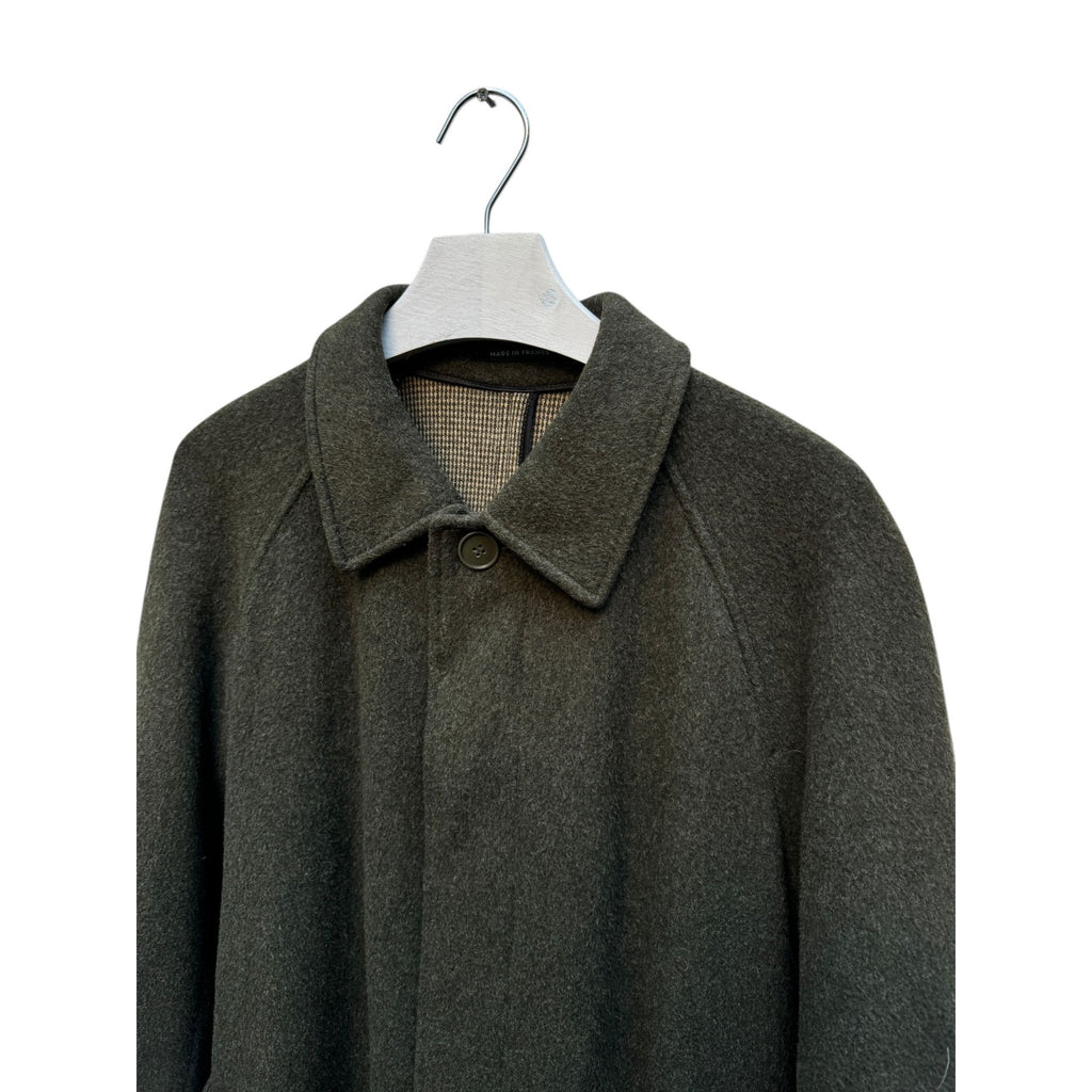 Heavy Wool Kaki Long Coat