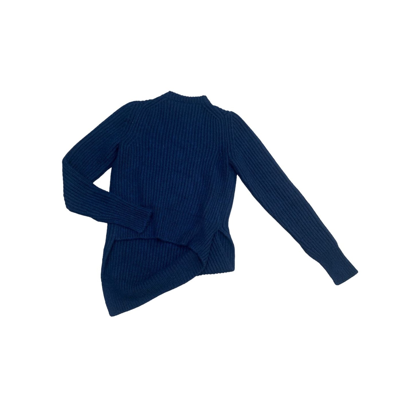 Phoebe Philo Navy Cashmere Mohair Twisted Sweater
