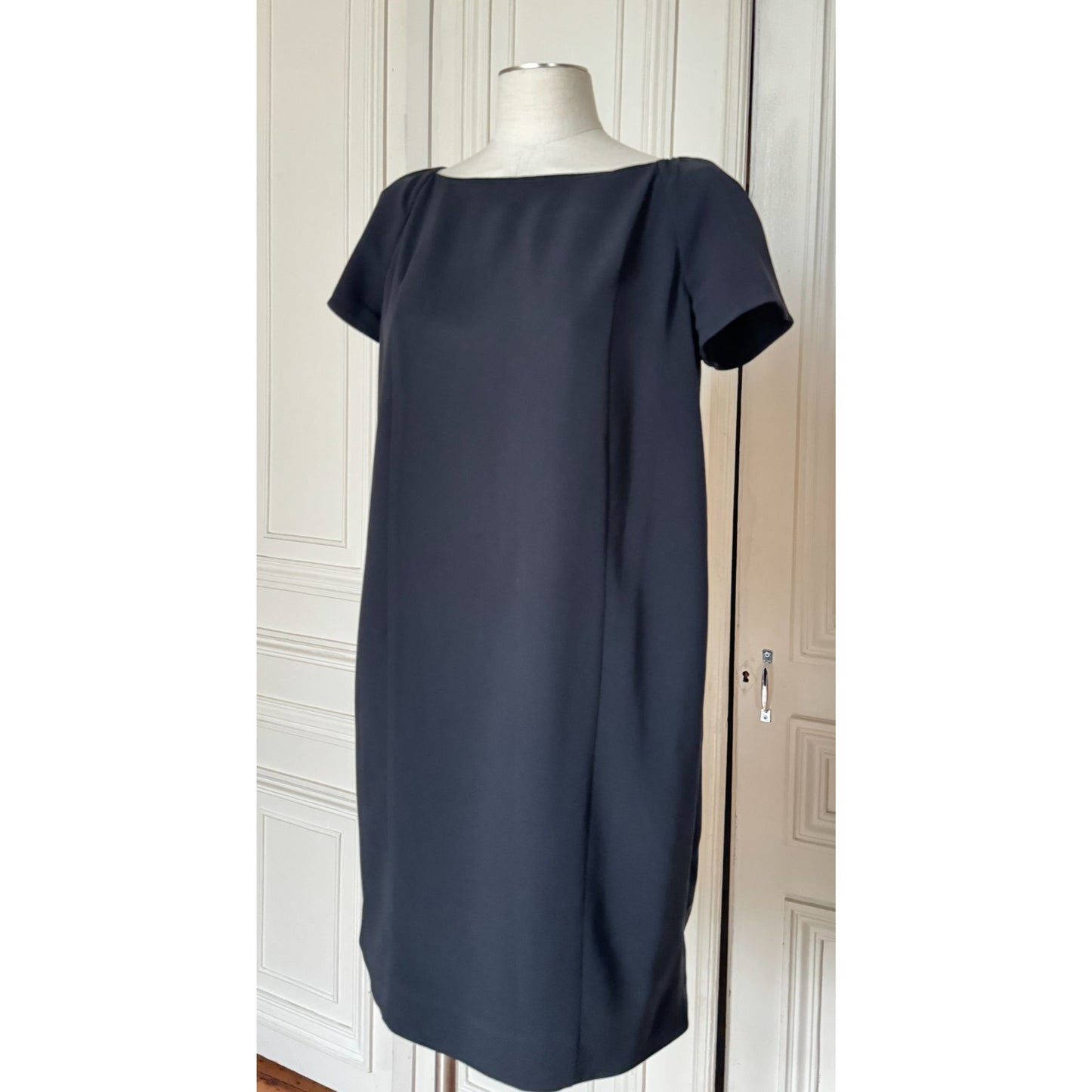2009 Dark Navy Wool Cocoon Dress
