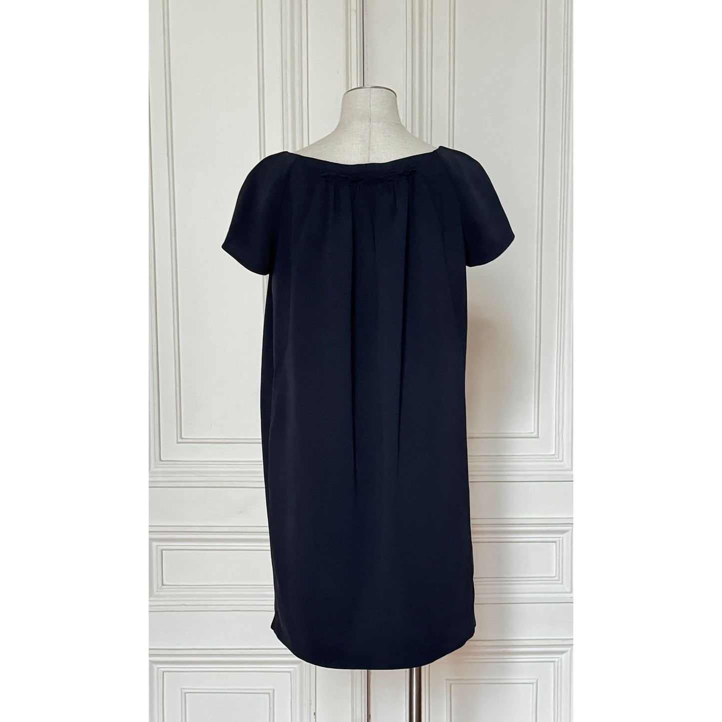 2009 Dark Navy Wool Cocoon Dress